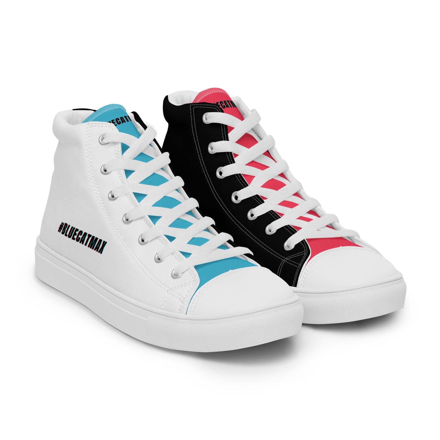 #bluecatmax Women’s High Top Canvas Shoes Comfortable Breathable 5-12.5
